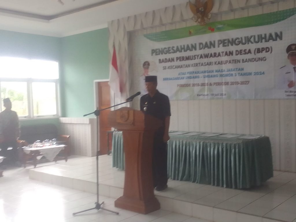 Pengukuhan Perpanjangan Masa Jabatan Badan Permusyawaratan Desa (BPD) se-kecamatan Kertasari Kab Bandung